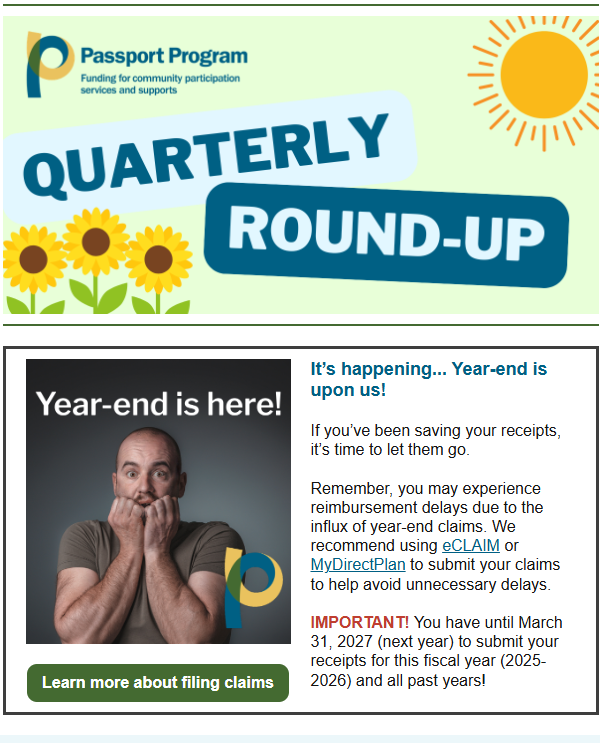 Passport program Quarterly Round-Up Newsletter March 2026